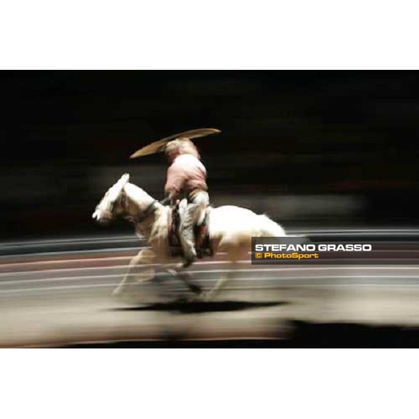show Bartabas and Zingaro in ÇLoungta, les chevaux de ventÈ Rome, 8th october 2005 ph. Stefano Grasso