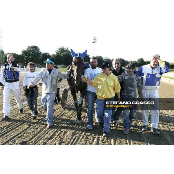 Unbelieavable, seems to think Holghert Ehlert after winning with Fairbank Gi, the 78¡ Derby Italiano del trotto Roma Tordivalle 9th october 2005 ph. Stefano Grasso