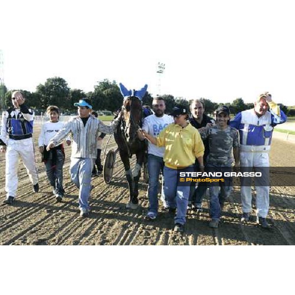 Unbelieavable, seems to think Holghert Ehlert after winning with Fairbank Gi, the 78¡ Derby Italiano del trotto Roma Tordivalle 9th october 2005 ph. Stefano Grasso