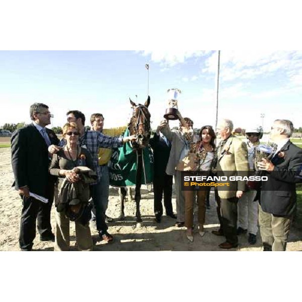 giving prize of Premio Gaetano Turilli - winner Roberto Andreghetti with Pegasus Boko Roma Tordivalle 9th october 2005 ph. Stefano Grasso