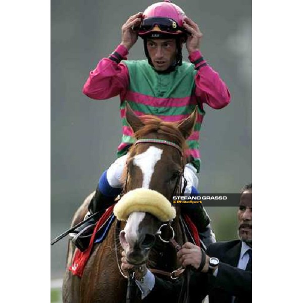 Mariolino Esposito coming back on Altieri after the 3rd prize in the Premio Vittorio di Capua Milan, 15th october 2005 ph. Stefano Grasso