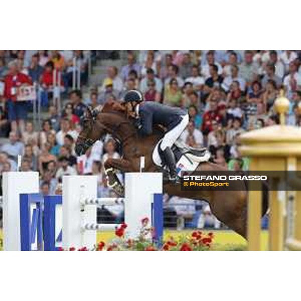 Aachen - FEI European Championships 2015 Simon Delestre on Ryan des Hayettes, bronze medal Aachen,23rd August 2015 ph.Stefano Grasso/Loro Piana