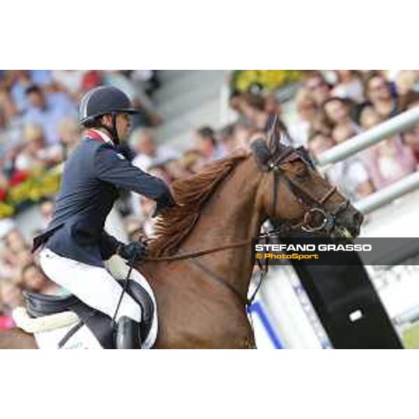 Aachen - FEI European Championships 2015 Simon Delestre on Ryan des Hayettes, bronze medal Aachen,23rd August 2015 ph.Stefano Grasso/Loro Piana