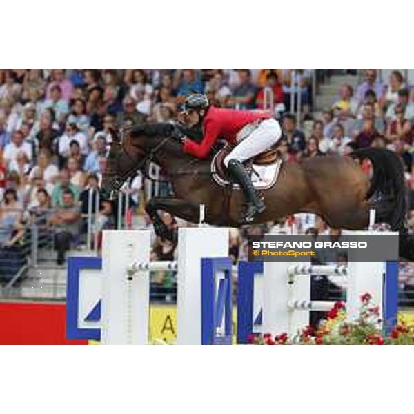 Aachen - FEI European Championships 2015 Gregory Wathelet on Conrad de Hus,silver medal Aachen,23rd August 2015 ph.Stefano Grasso/Loro Piana