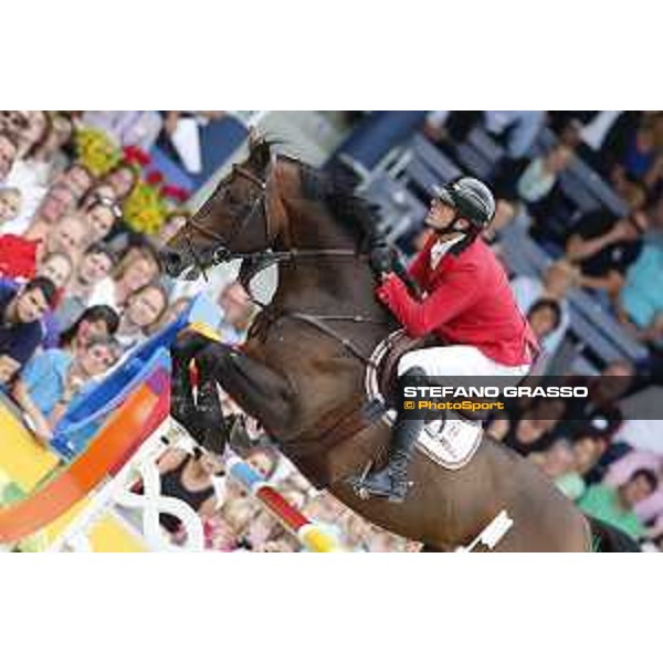 Aachen - FEI European Championships 2015 Gregory Wathelet on Conrad de Hus,silver medal Aachen,23rd August 2015 ph.Stefano Grasso/Loro Piana
