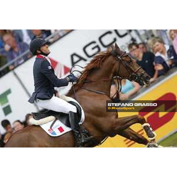 Aachen - FEI European Championships 2015 Simon Delestre on Ryan des Hayettes, bronze medal Aachen,23rd August 2015 ph.Stefano Grasso/Loro Piana