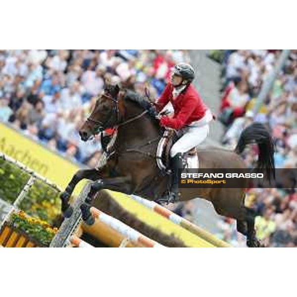 Aachen - FEI European Championships 2015 Gregory Wathelet on Conrad de Hus,silver medal Aachen,23rd August 2015 ph.Stefano Grasso/Loro Piana