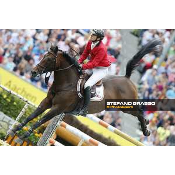 Aachen - FEI European Championships 2015 Gregory Wathelet on Conrad de Hus,silver medal Aachen,23rd August 2015 ph.Stefano Grasso/Loro Piana