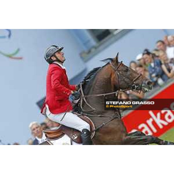 Aachen - FEI European Championships 2015 Gregory Wathelet on Conrad de Hus,silver medal Aachen,23rd August 2015 ph.Stefano Grasso/Loro Piana