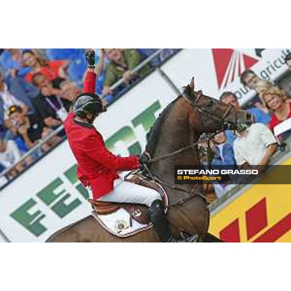 Aachen - FEI European Championships 2015 Gregory Wathelet on Conrad de Hus,silver medal Aachen,23rd August 2015 ph.Stefano Grasso/Loro Piana