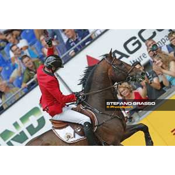 Aachen - FEI European Championships 2015 Gregory Wathelet on Conrad de Hus,silver medal Aachen,23rd August 2015 ph.Stefano Grasso/Loro Piana