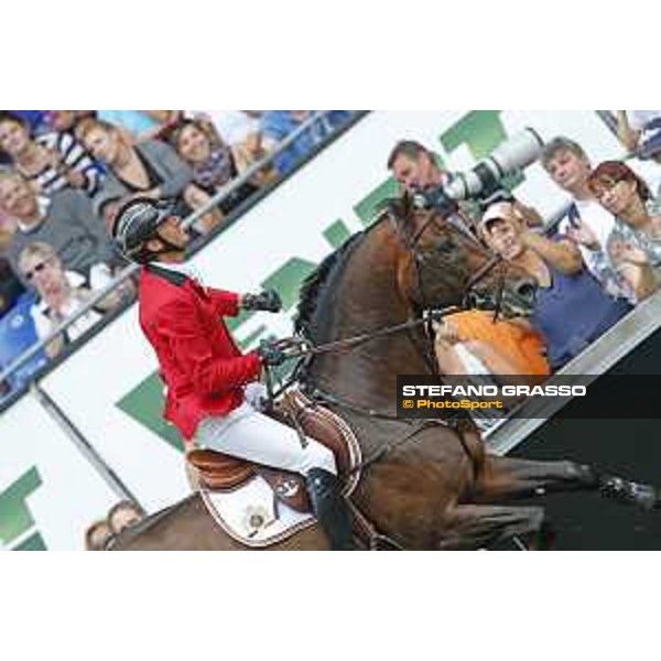 Aachen - FEI European Championships 2015 Gregory Wathelet on Conrad de Hus,silver medal Aachen,23rd August 2015 ph.Stefano Grasso/Loro Piana