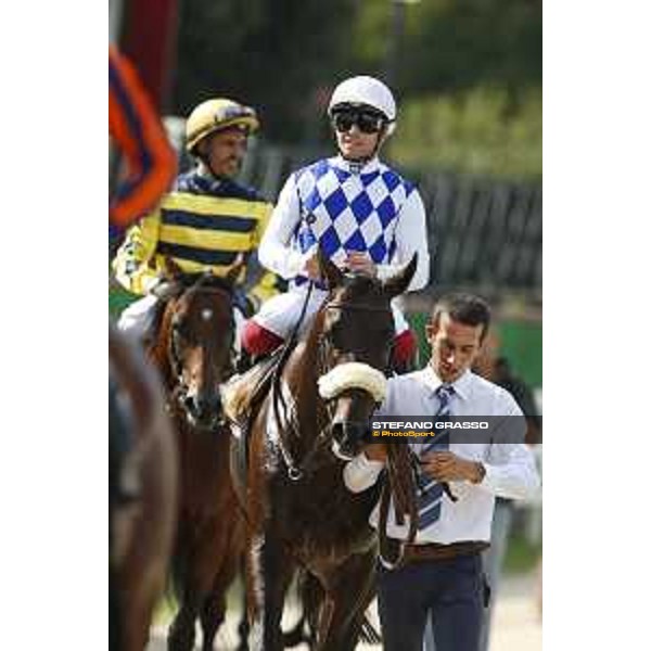 Umberto Rispoli and Kaspersky win the Premio Orsa Maggiore Rome,Capannelle racecourse,08/09/2015 ph.Stefano Grasso