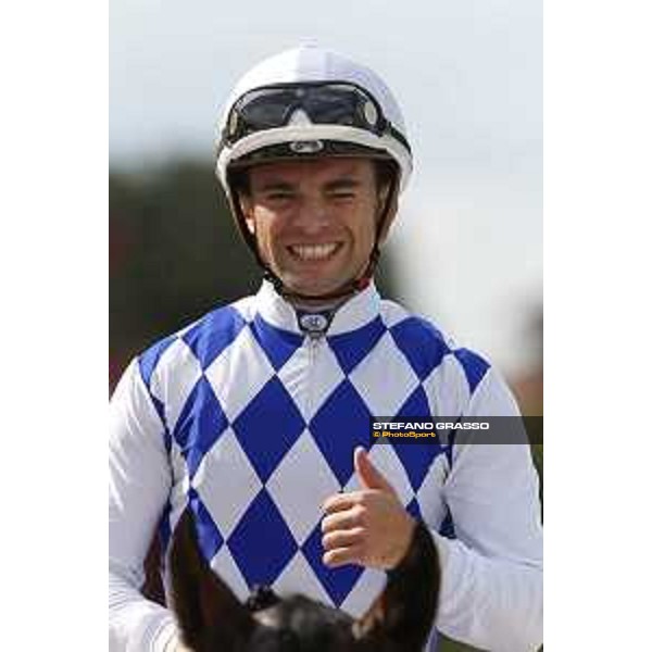 Umberto Rispoli and Kaspersky win the Premio Orsa Maggiore Rome,Capannelle racecourse,08/09/2015 ph.Stefano Grasso