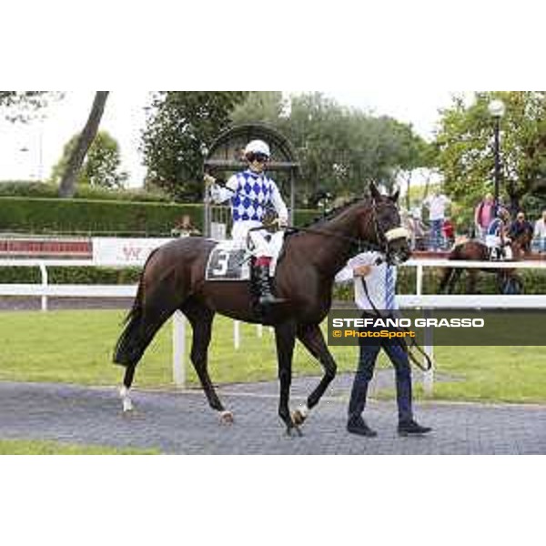 Kaspersky, Umberto Rispoli up Rome,Capannelle racecourse,08/09/2015 ph.Stefano Grasso
