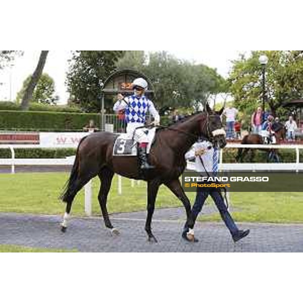 Kaspersky, Umberto Rispoli up Rome,Capannelle racecourse,08/09/2015 ph.Stefano Grasso