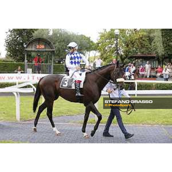 Kaspersky, Umberto Rispoli up Rome,Capannelle racecourse,08/09/2015 ph.Stefano Grasso
