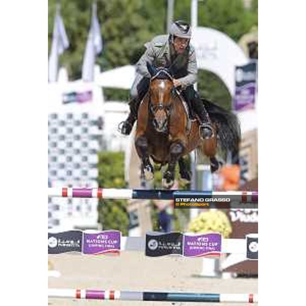Emanuele Gaudiano on Cocoshynsky is second in the Coca Cola Trophy Barcelona,24th sept. 2015 ph.Stefano Grasso