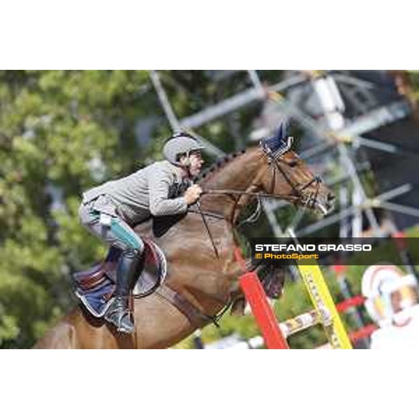 Emanuele Gaudiano on Cocoshynsky is second in the Coca Cola Trophy Barcelona,24th sept. 2015 ph.Stefano Grasso