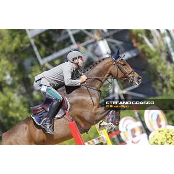 Emanuele Gaudiano on Cocoshynsky is second in the Coca Cola Trophy Barcelona,24th sept. 2015 ph.Stefano Grasso