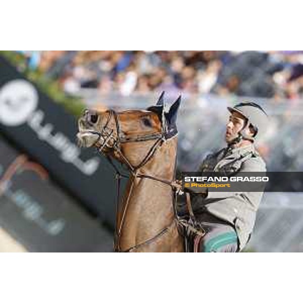 Emanuele Gaudiano on Cocoshynsky is second in the Coca Cola Trophy Barcelona,24th sept. 2015 ph.Stefano Grasso
