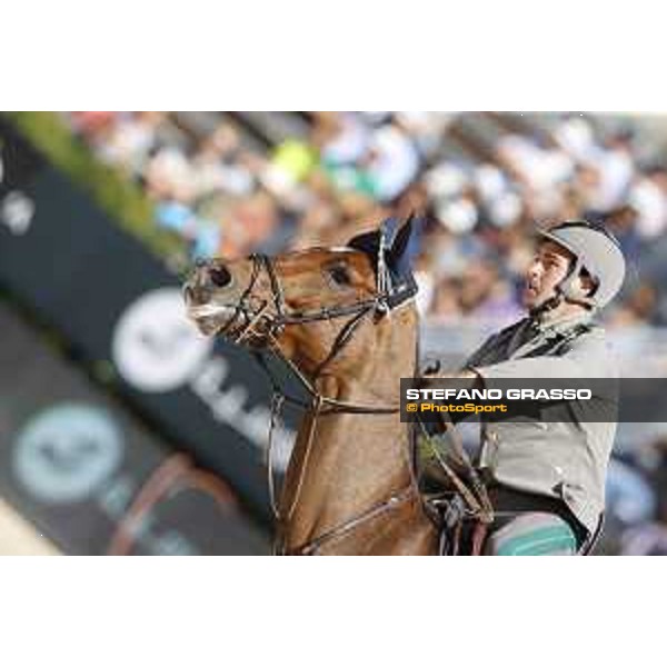 Emanuele Gaudiano on Cocoshynsky is second in the Coca Cola Trophy Barcelona,24th sept. 2015 ph.Stefano Grasso