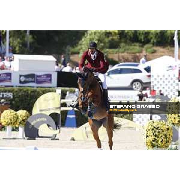 Furusiyya FEI Nations Cup Jumping Final - First Round Sheikh Ali Bin Khalid Al Thani on Vienna Olympic Barcelona,24th sept. 2015 ph.Stefano Grasso