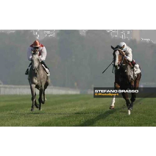 Dario Vargiu on Salar Violet wins Premio Eupili Milan, 16th october 2005 ph. Stefano Grasso