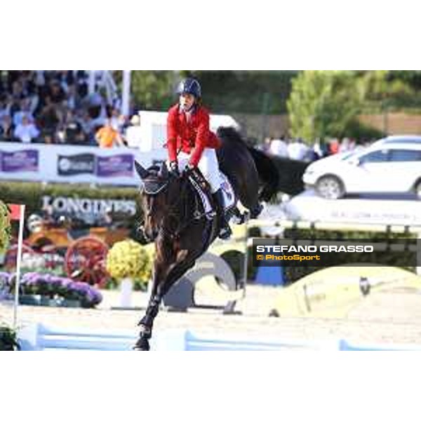 Furusiyya FEI Nations Cup Jumping Final - First Round Laura Kraut on Nouvelle Barcelona,24th sept. 2015 ph.Stefano Grasso