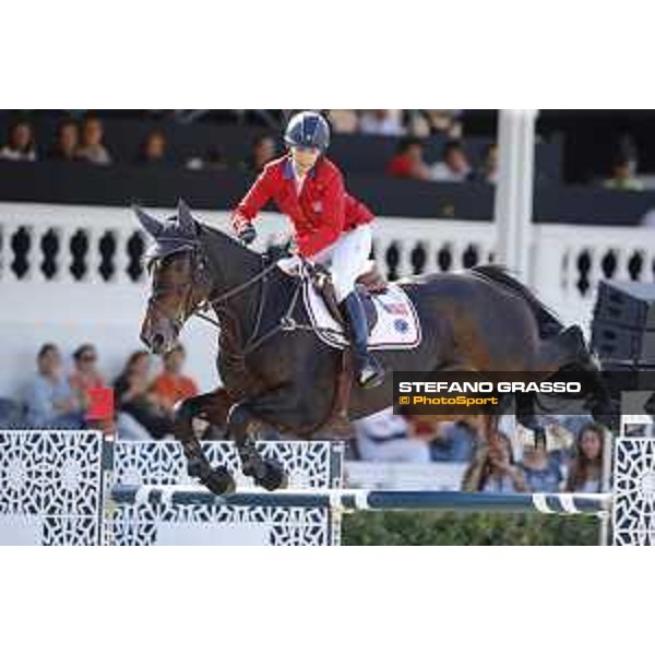 Furusiyya FEI Nations Cup Jumping Final - First Round Laura Kraut on Nouvelle Barcelona,24th sept. 2015 ph.Stefano Grasso