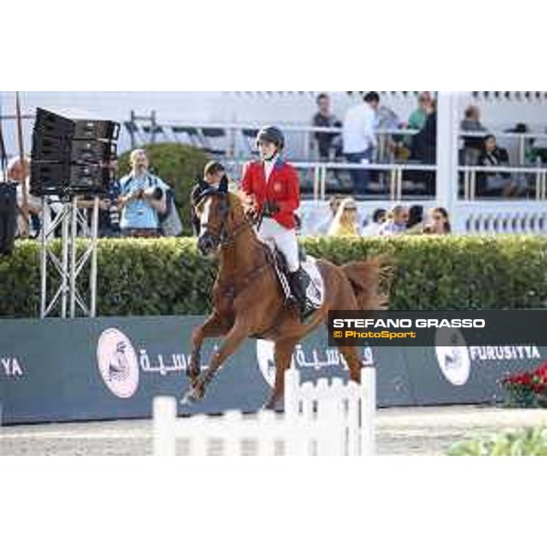 Furusiyya FEI Nations Cup Jumping Final - First Round Lucy Davis on Barron Barcelona,24th sept. 2015 ph.Stefano Grasso