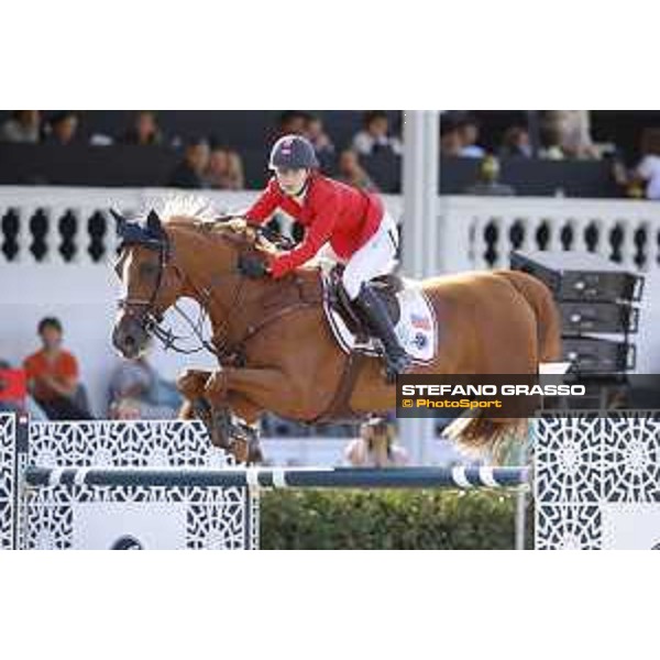 Furusiyya FEI Nations Cup Jumping Final - First Round Lucy Davis on Barron Barcelona,24th sept. 2015 ph.Stefano Grasso