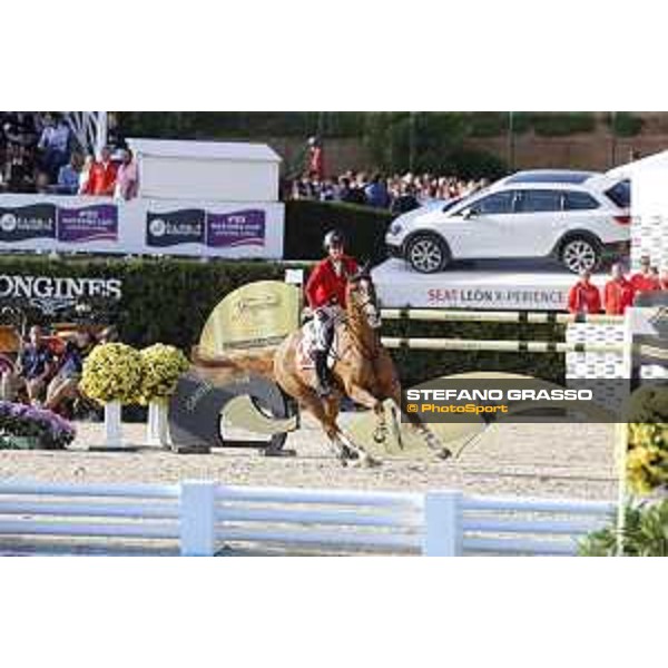 Furusiyya FEI Nations Cup Jumping Final - First Round Janika Sprunger on Bonne Chance Cw Barcelona,24th sept. 2015 ph.Stefano Grasso