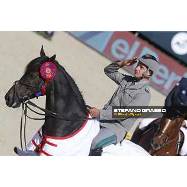 Emauele Gaudiano on Cocoshynsky wins the Periodico Trophy Barcelona,25th sept. 2015 ph.Stefano Grasso