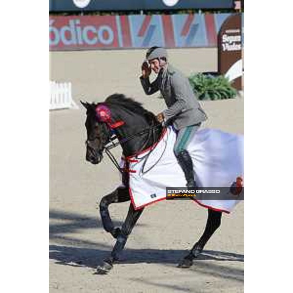 Emauele Gaudiano on Cocoshynsky wins the Periodico Trophy Barcelona,25th sept. 2015 ph.Stefano Grasso