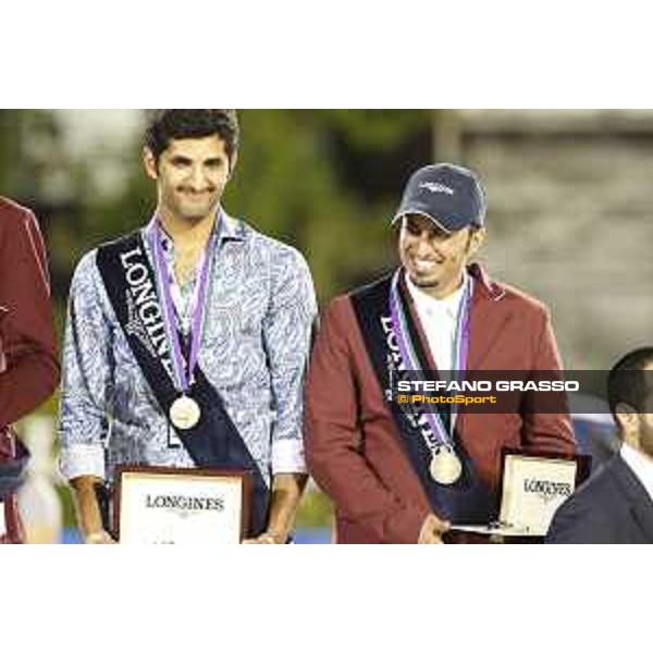 Team Qatar wins the Furusiyya Fei Nations Cup Jumping Final - Longines Challenge Cup The Podium Barcelona,25th sept. 2015 ph.Stefano Grasso