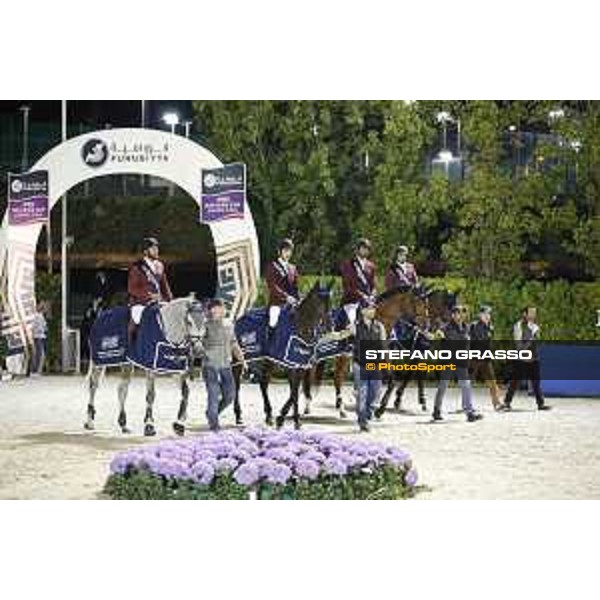 Team Qatar wins the Furusiyya Fei Nations Cup Jumping Final - Longines Challenge Cup Barcelona,25th sept. 2015 ph.Stefano Grasso