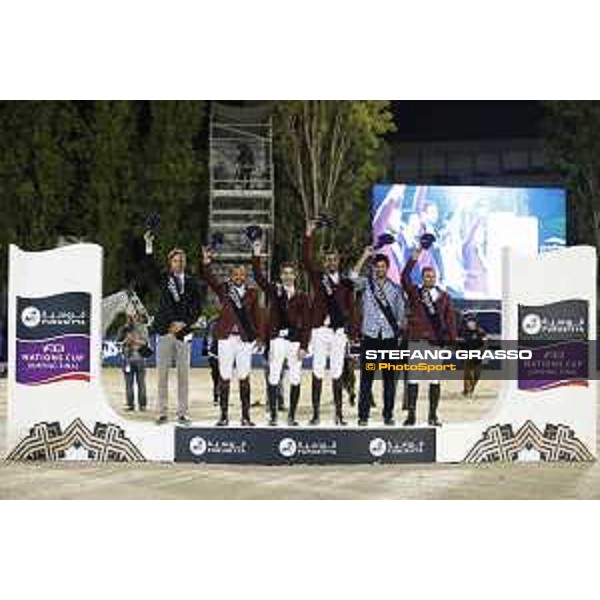 Team Qatar wins the Furusiyya Fei Nations Cup Jumping Final - Longines Challenge Cup The Podium Barcelona,25th sept. 2015 ph.Stefano Grasso