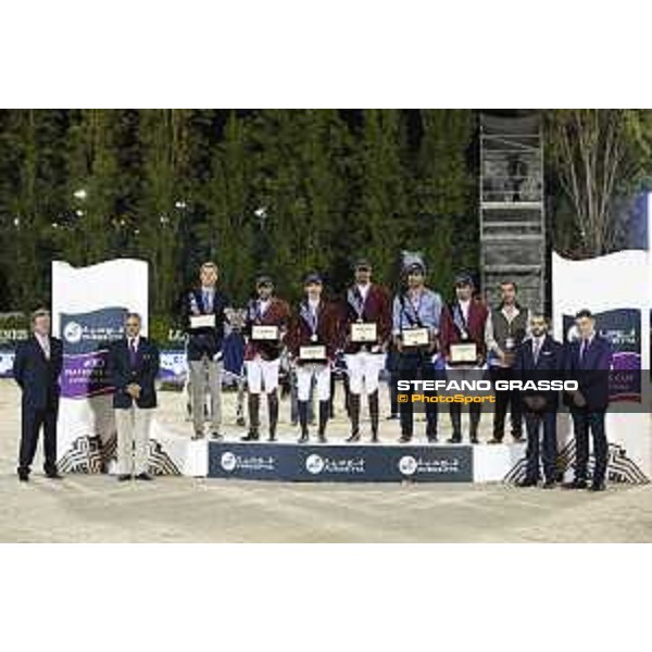 Team Qatar wins the Furusiyya Fei Nations Cup Jumping Final - Longines Challenge Cup The Podium Barcelona,25th sept. 2015 ph.Stefano Grasso