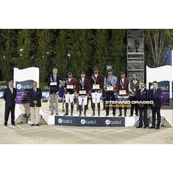 Team Qatar wins the Furusiyya Fei Nations Cup Jumping Final - Longines Challenge Cup The Podium Barcelona,25th sept. 2015 ph.Stefano Grasso