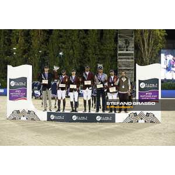 Team Qatar wins the Furusiyya Fei Nations Cup Jumping Final - Longines Challenge Cup The Podium Barcelona,25th sept. 2015 ph.Stefano Grasso