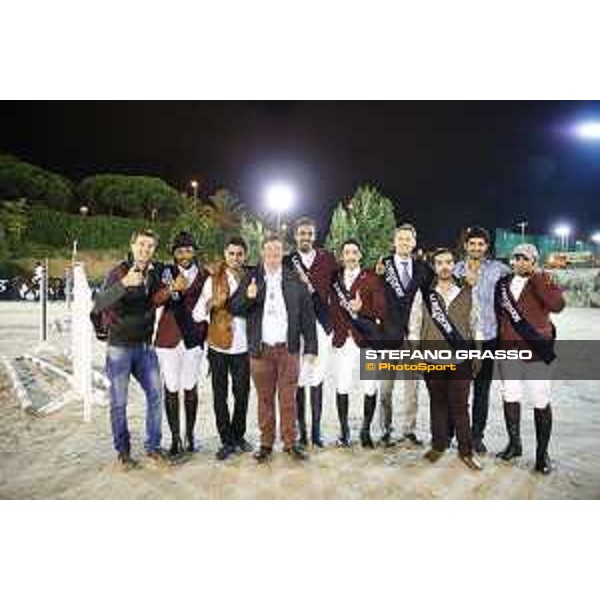 Team Qatar wins the Furusiyya Fei Nations Cup Jumping Final - Longines Challenge Cup Jan Tops and the Team Qatar Barcelona,25th sept. 2015 ph.Stefano Grasso