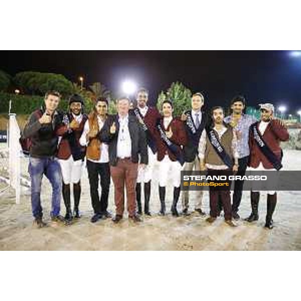 Team Qatar wins the Furusiyya Fei Nations Cup Jumping Final - Longines Challenge Cup Jan Tops and the Team Qatar Barcelona,25th sept. 2015 ph.Stefano Grasso