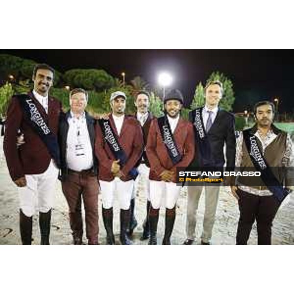 Team Qatar wins the Furusiyya Fei Nations Cup Jumping Final - Longines Challenge Cup Jan Tops and the Team Qatar Barcelona,25th sept. 2015 ph.Stefano Grasso