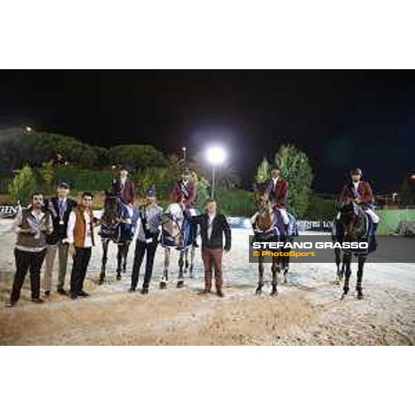 Team Qatar wins the Furusiyya Fei Nations Cup Jumping Final - Longines Challenge Cup Jan Tops and the Team Qatar Barcelona,25th sept. 2015 ph.Stefano Grasso