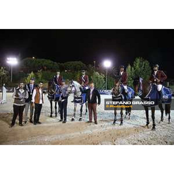 Team Qatar wins the Furusiyya Fei Nations Cup Jumping Final - Longines Challenge Cup Jan Tops and the Team Qatar Barcelona,25th sept. 2015 ph.Stefano Grasso