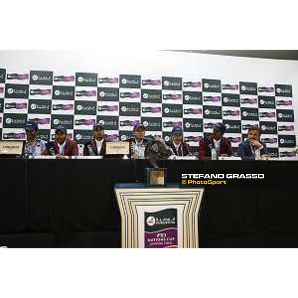 Team Qatar wins the Furusiyya Fei Nations Cup Jumping Final - Longines Challenge Cup The Press conference - Jan Tops and the Team Qatar Barcelona,25th sept. 2015 ph.Stefano Grasso