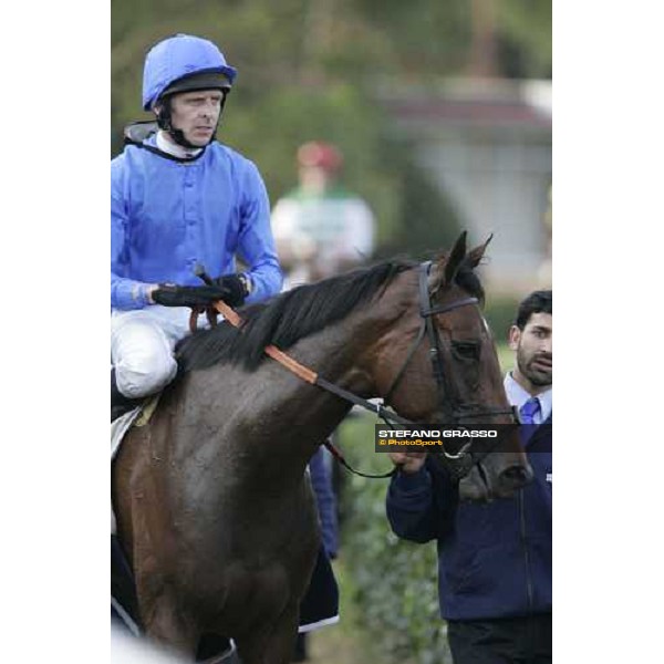 Ted Durcan on Dubai Surprise winner of Premio Lydia Tesio Rome, 23rd october 2005 ph. Stefano Grasso