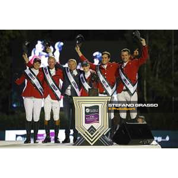 Team Belgium wins the Furusiyya FEI Nations Cup Jumping Final The Podium - Team Belgium Barcelona,26th sept. 2015 ph.Stefano Grasso