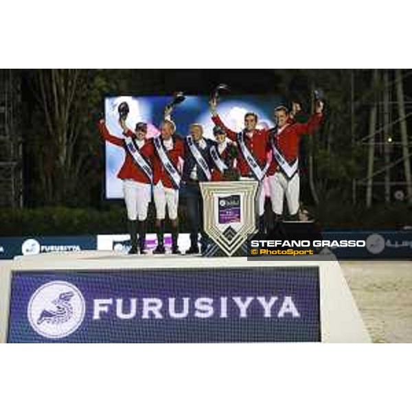 Team Belgium wins the Furusiyya FEI Nations Cup Jumping Final The Podium - Team Belgium Barcelona,26th sept. 2015 ph.Stefano Grasso